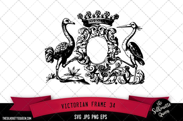 Victorian Frame (34) SVG -Vector Art Commercial & Personal Use- Cricut,Silhouette,Cameo,Vinyl Cut SVG Loveleen Kaur 