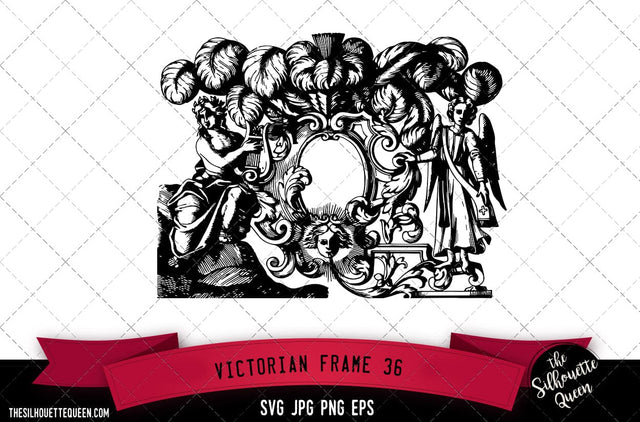 Victorian Frame (36) SVG -Vector Art Commercial & Personal Use- Cricut,Silhouette,Cameo,Vinyl Cut SVG Loveleen Kaur 