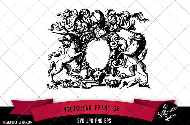 Victorian Frame (38) SVG -Vector Art Commercial & Personal Use- Cricut,Silhouette,Cameo,Vinyl Cut SVG Loveleen Kaur 
