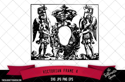 Victorian Frame (4) SVG -Vector Art Commercial & Personal Use- Cricut,Silhouette,Cameo,Vinyl Cut SVG Loveleen Kaur 