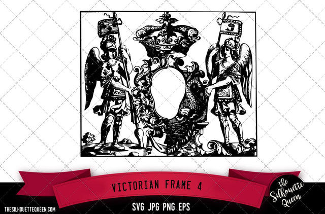 Victorian Frame (4) SVG -Vector Art Commercial & Personal Use- Cricut,Silhouette,Cameo,Vinyl Cut SVG Loveleen Kaur 