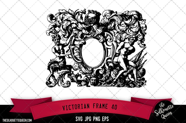 Victorian Frame (40) SVG -Vector Art Commercial & Personal Use- Cricut,Silhouette,Cameo,Vinyl Cut SVG Loveleen Kaur 