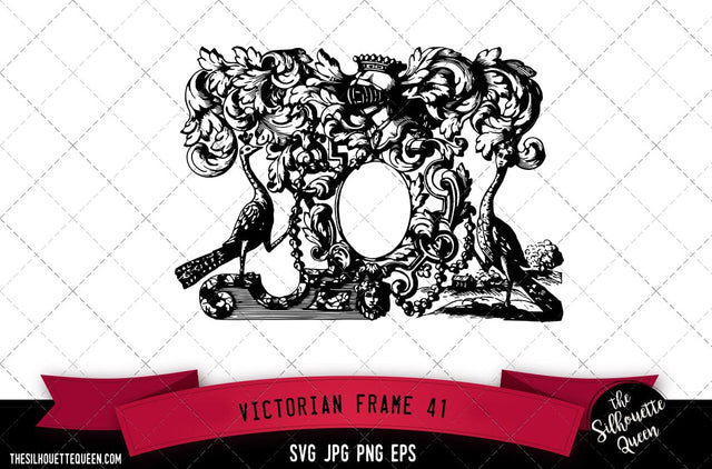 Victorian Frame (41) SVG -Vector Art Commercial & Personal Use- Cricut,Silhouette,Cameo,Vinyl Cut SVG Loveleen Kaur 