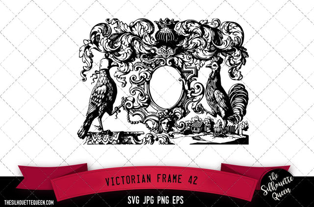 Victorian Frame (42) SVG -Vector Art Commercial & Personal Use- Cricut,Silhouette,Cameo,Vinyl Cut SVG Loveleen Kaur 
