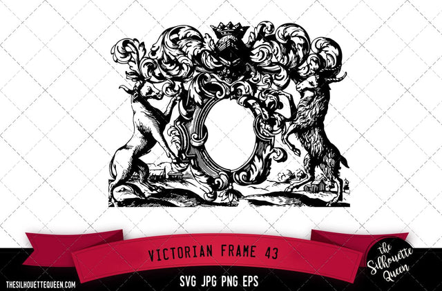 Victorian Frame (43) SVG -Vector Art Commercial & Personal Use- Cricut,Silhouette,Cameo,Vinyl Cut SVG Loveleen Kaur 
