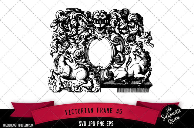 Victorian Frame (45) SVG -Vector Art Commercial & Personal Use- Cricut,Silhouette,Cameo,Vinyl Cut SVG Loveleen Kaur 