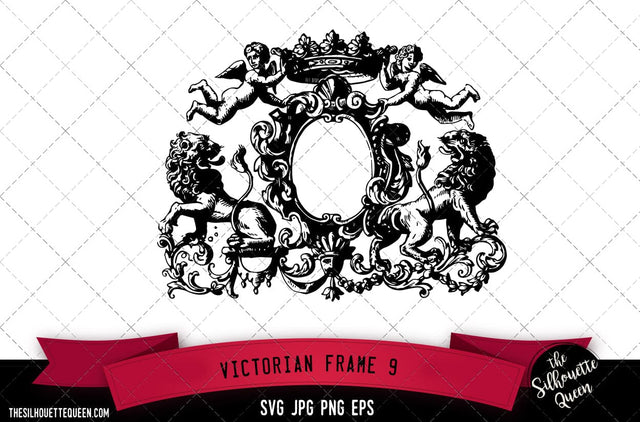 Victorian Frame (9) SVG -Vector Art Commercial & Personal Use- Cricut,Silhouette,Cameo,Vinyl Cut SVG Loveleen Kaur 