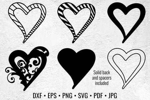 Victorian Heart layered art laser cut files SVG Angel on Empire 