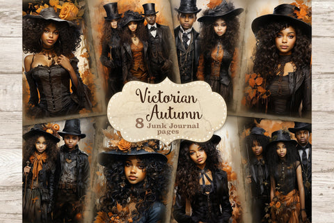 Victorian Junk Journal Kit | Autumn Instant Download SVG GlamArtZhanna 