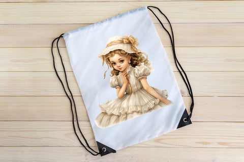 Victorian Little Girl Clipart Sublimation Regulrcrative 