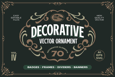 Victorian Ornament Vectors Vol. IV SVG Arterfak Project 