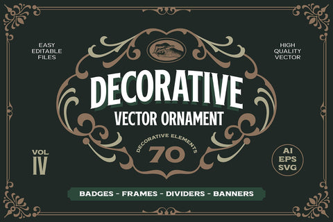 Victorian Ornament Vectors Vol. IV SVG Arterfak Project 