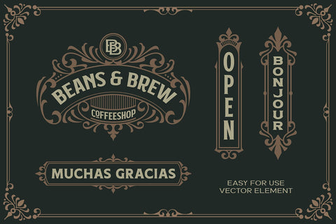 Victorian Ornament Vectors Vol. IV SVG Arterfak Project 