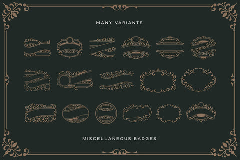 Victorian Ornament Vectors Vol. IV SVG Arterfak Project 