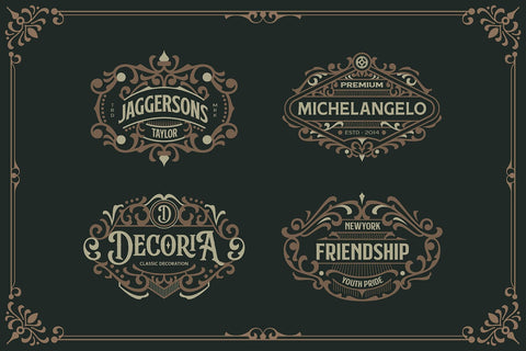 Victorian Ornament Vectors Vol. IV SVG Arterfak Project 