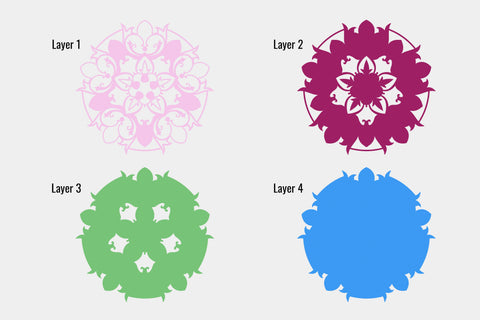 Victorian Tulip Mandala SVG laser cut files SVG Angel on Empire 