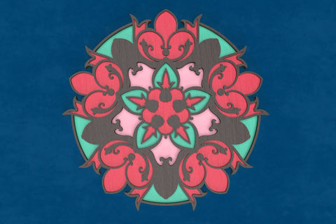 Victorian Tulip Mandala SVG laser cut files SVG Angel on Empire 