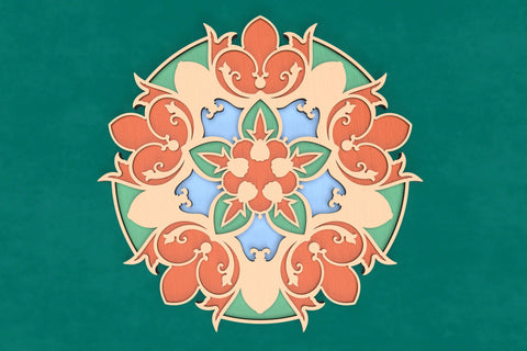 Victorian Tulip Mandala SVG laser cut files SVG Angel on Empire 