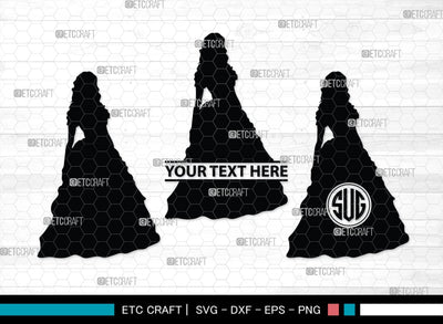 Victorian Woman Monogram, Victorian Woman Silhouette, Victorian Woman SVG, Victorian Lady Svg, Victorian Svg, SB00414 SVG ETC Craft 