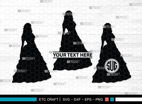 Victorian Woman Monogram, Victorian Woman Silhouette, Victorian Woman SVG, Victorian Lady Svg, Victorian Svg, SB00414 SVG ETC Craft 