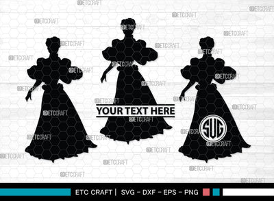 Victorian Woman Monogram, Victorian Woman Silhouette, Victorian Woman SVG, Victorian Lady Svg, Victorian Svg, SB00414 SVG ETC Craft 