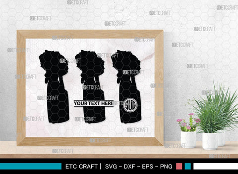 Victorian Woman Monogram, Victorian Woman Silhouette, Victorian Woman SVG, Victorian Lady Svg, Victorian Svg, SB00414 SVG ETC Craft 