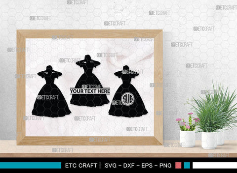 Victorian Woman Monogram, Victorian Woman Silhouette, Victorian Woman SVG, Victorian Lady Svg, Victorian Svg, SB00414 SVG ETC Craft 