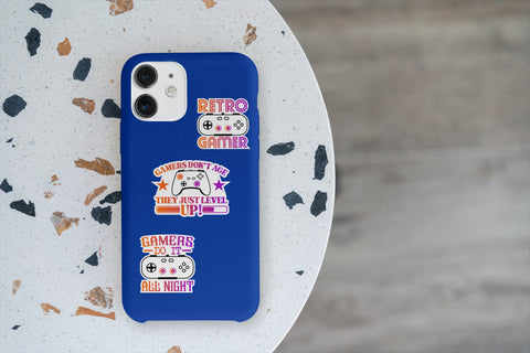 Video Game Printable Stickers Mini Bundle 3 Sublimation Whistlepig Designs 