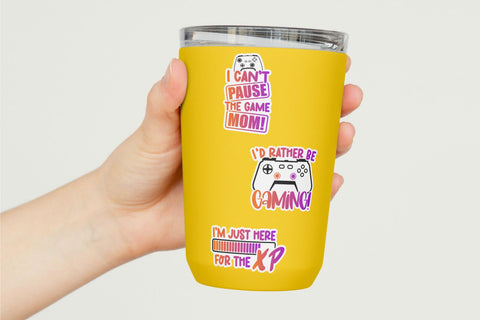 Video Game Printable Stickers Mini Bundle 3 Sublimation Whistlepig Designs 