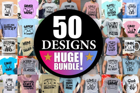 Video Game SVG Gamer SVG Gaming SVG MEGA SVG Bundle SVG Whistlepig Designs 