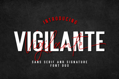 Vigilante Font Madatype Studio 