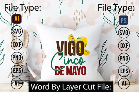 Vigo Cinco De Mayo SVG Cut File SVGs,quotes-and-sayings,food-drink mini-bundles,print-cut,on-sale Clipart Clip Art Sublimation or Vinyl Shirt Design SVG DesignPlante 503 
