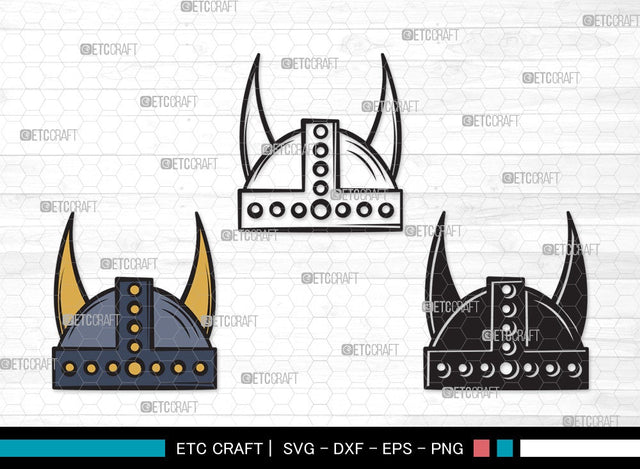 Viking Helmet SVG Cut File | Helmet With Horns Svg | Helmet Svg | Horned Helmet Svg | Viking Helmet Clipart SVG ETC Craft 