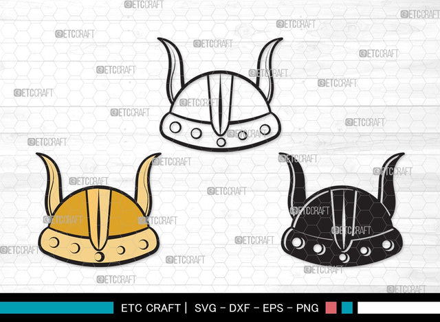 Viking Helmet SVG Cut File | Helmet With Horns Svg | Helmet Svg | Horned Helmet Svg | Viking Helmet Clipart SVG ETC Craft 