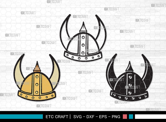 Viking Helmet SVG Cut File | Helmet With Horns Svg | Helmet Svg | Horned Helmet Svg | Viking Helmet Clipart SVG ETC Craft 