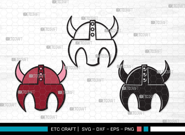 Viking Helmet SVG Cut File | Helmet With Horns Svg | Helmet Svg | Horned Helmet Svg | Viking Helmet Clipart SVG ETC Craft 