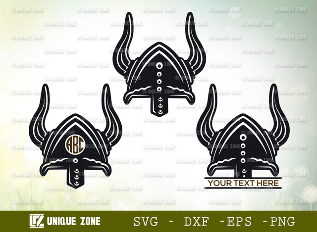 Viking Helmet SVG Monogram, Helmet Svg, Helmet With Horns Svg, Viking Horns Svg, Horned Helmet Svg, Helmet Horns Svg, Nordic Vikings Svg, SVG Unique Zone 