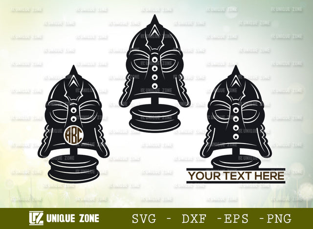 Viking Helmet SVG Monogram, Helmet Svg, Helmet With Horns Svg, Viking Horns Svg, Horned Helmet Svg, Helmet Horns Svg, Nordic Vikings Svg, SVG Unique Zone 