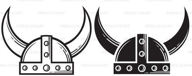 Viking helmet SVG TribaliumArtSF 