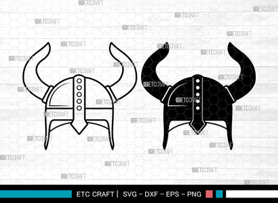 Viking Helmet SVG, Viking Svg, Horns Svg, Horned Helmet Svg, Helmet Svg, Viking Helmet SVG ETC Craft 