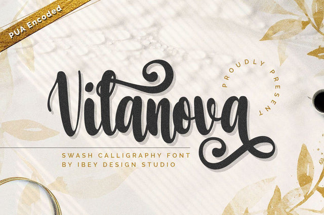 Vilanova - Modern Calligraphy Font Font Ibey Design 