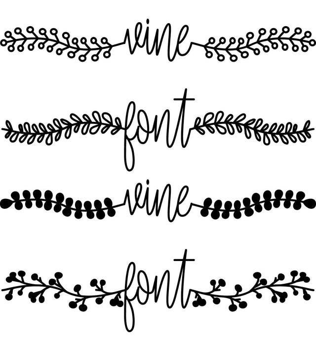 Vine Font Font Rivka’s Renditions 