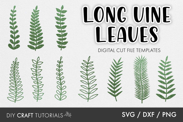 Vine Leaf SVG Template SVG DIY Craft Tutorials 