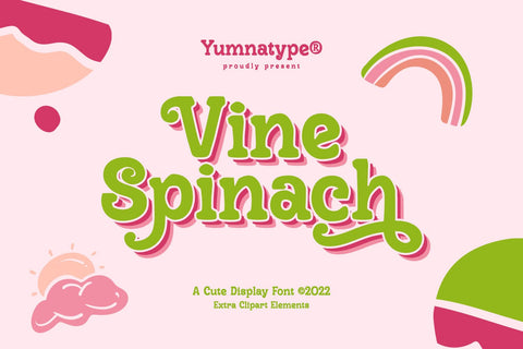Vine Spinach Font yumnatype 