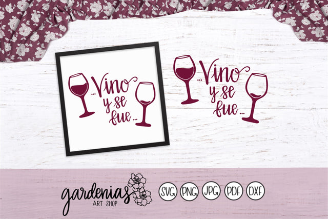 Vino y se Fue SVG Gardenias Art Shop 