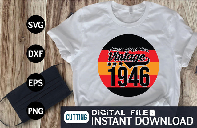 Vintage 1946 svg SVG designer krishna 