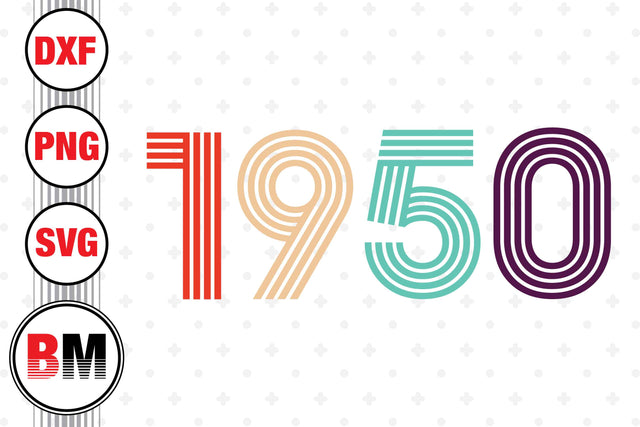 Vintage 1950 SVG, PNG, DXF Files SVG BMDesign 