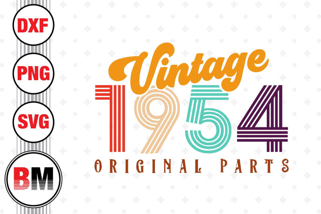 Vintage 1954 SVG, PNG, DXF Files SVG BMDesign 