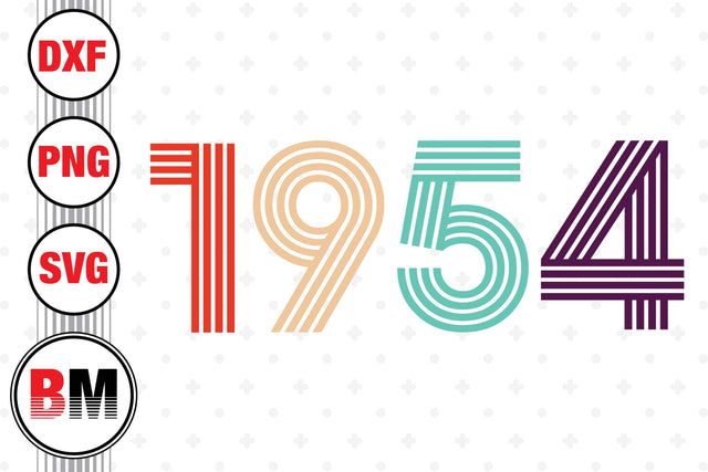 Vintage 1954 SVG, PNG, DXF Files SVG BMDesign 