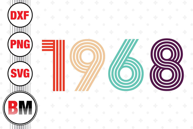 Vintage 1968 SVG, PNG, DXF Files SVG BMDesign 